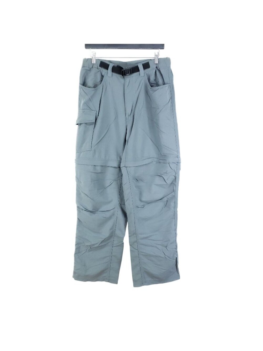 Quest Light Weight Convertible Pants Men's Size Medium Gray With Belt